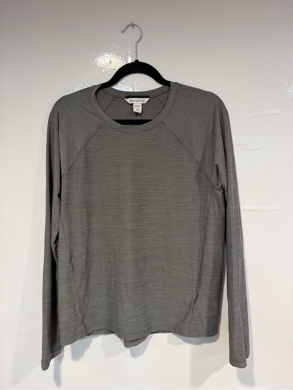 Athleta athletic‎ Long-Sleeve Crew in Heather Gray